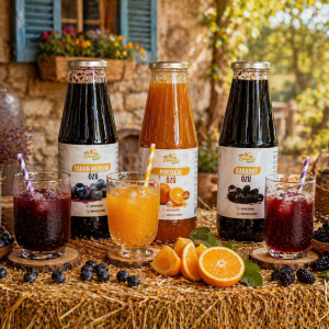 TANELİ MEYVE ÖZLERİ 3 LÜ SET ( YABAN MERSİNİ-KARADUT-PORTAKAL )